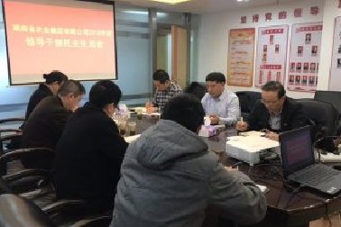 湖南省農業集團有限公司召開2018年度領導干部民主生活會